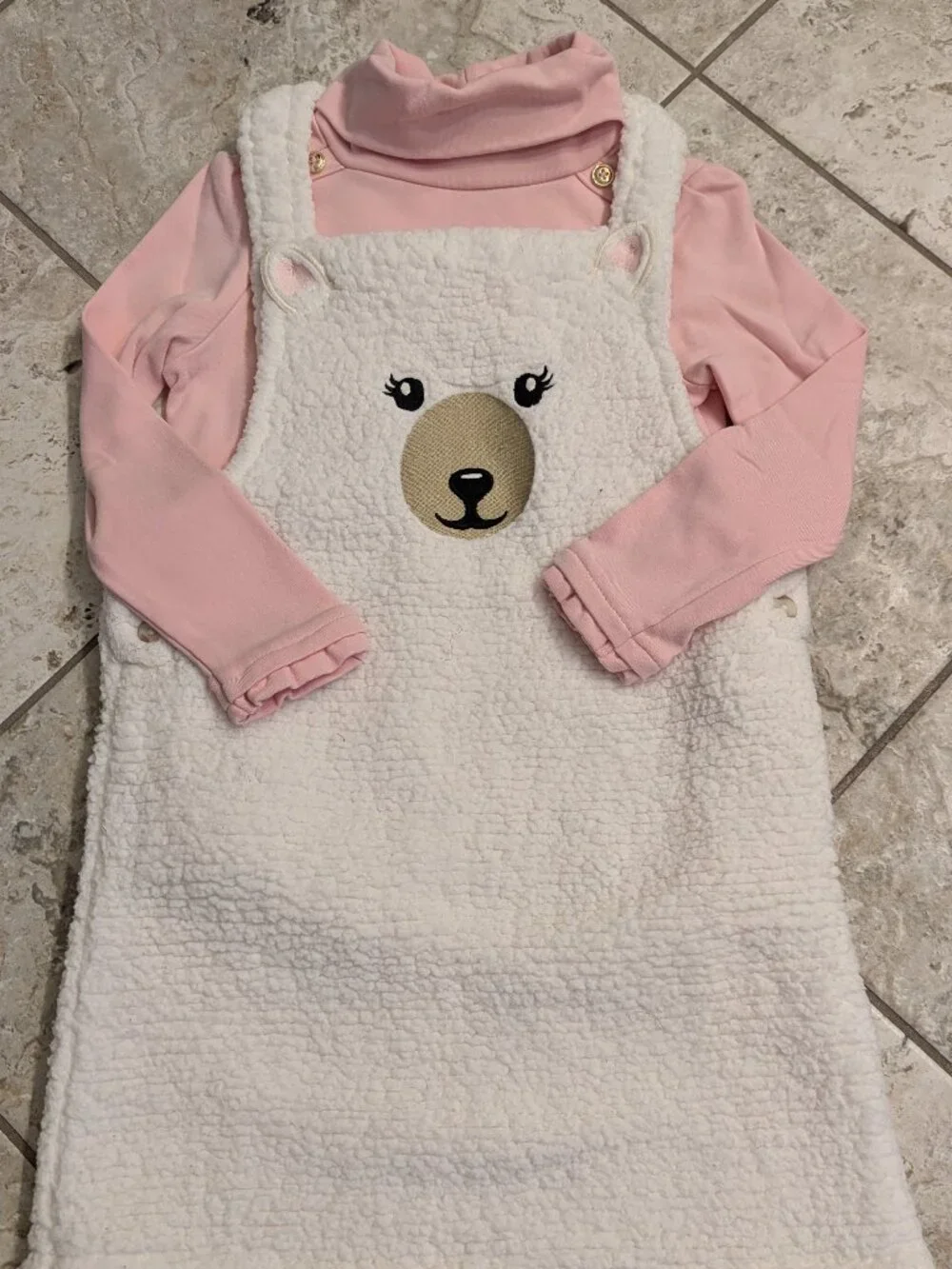 Sz 5T Gymboree sherpa jumper with shirt